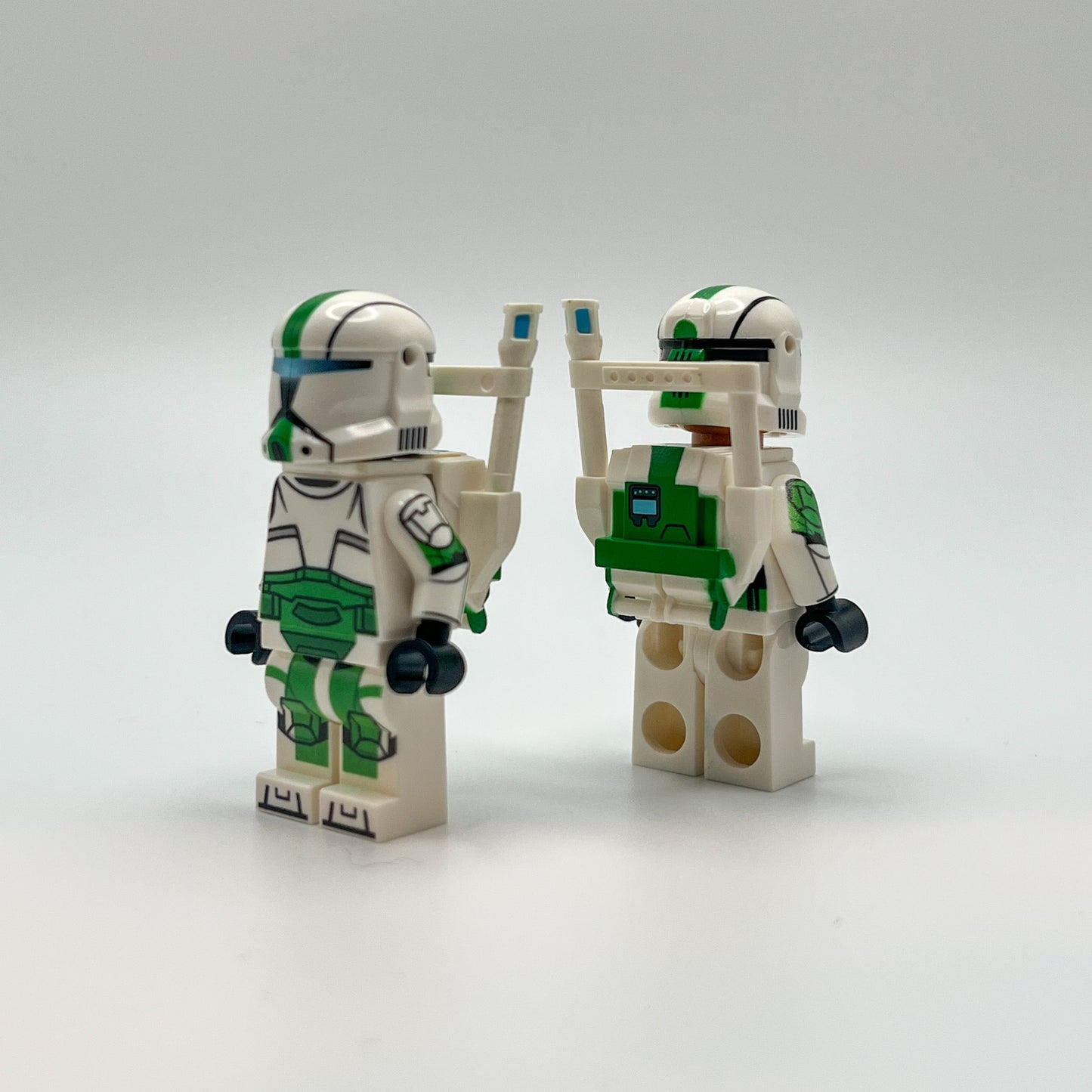 UV Printed Custom LEGO® Clone Wars Commando Fixer with Clone Army Customs green commando printed backpack