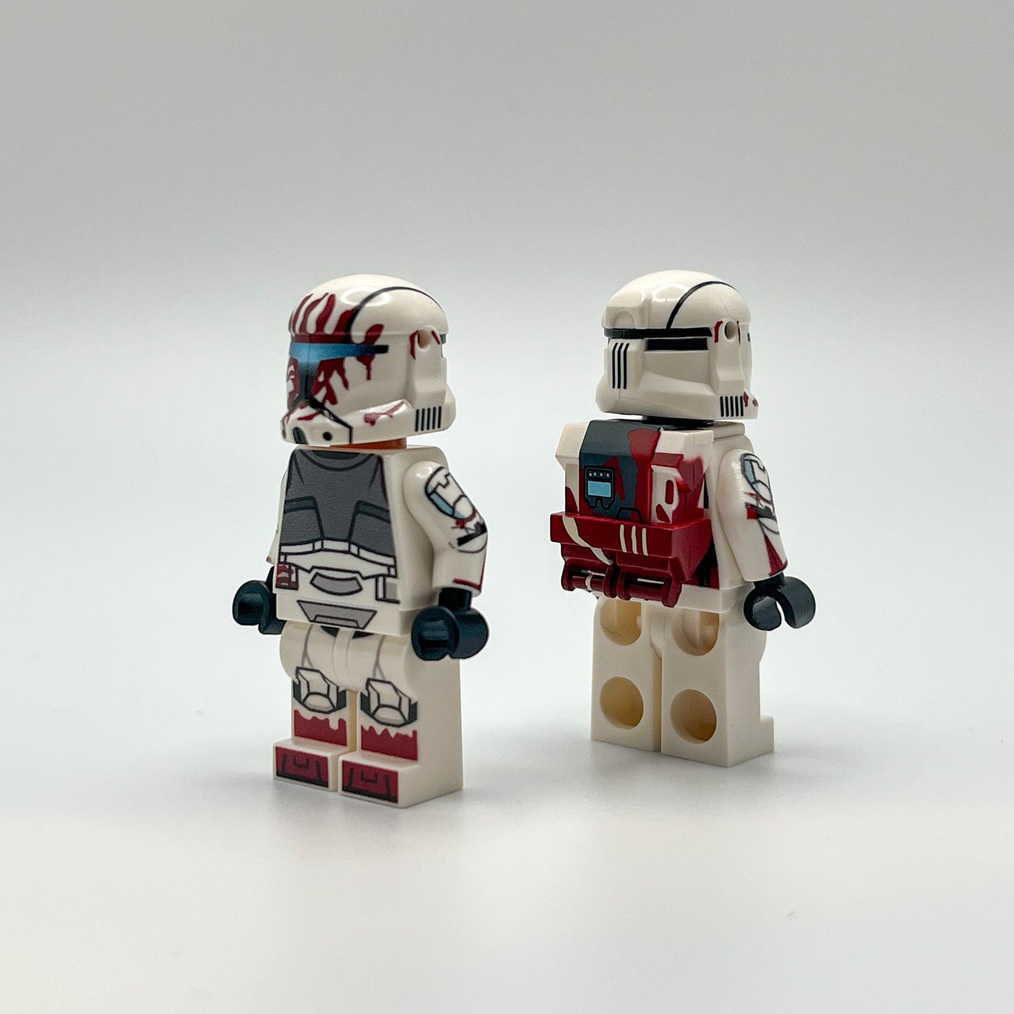 UV Printed Custom LEGO® Clone Wars Commando Sev with Clone Army Customs red printed backpack