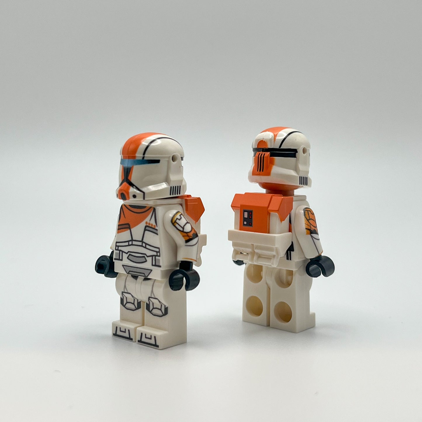 UV Printed Custom LEGO® Clone Wars Commando Boss with Clone Army Customs orange printed backpack