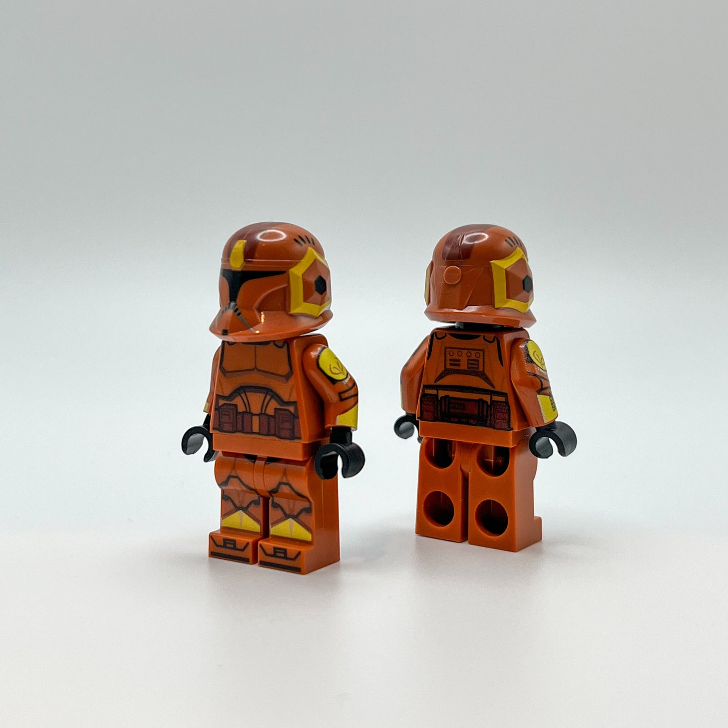 Front and back view of Printed Custom LEGO® Star Wars Commander Jet