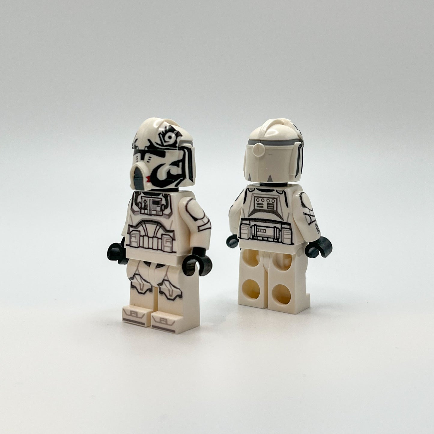 Custom Printed Clone Wars Pilot with front and back printing view