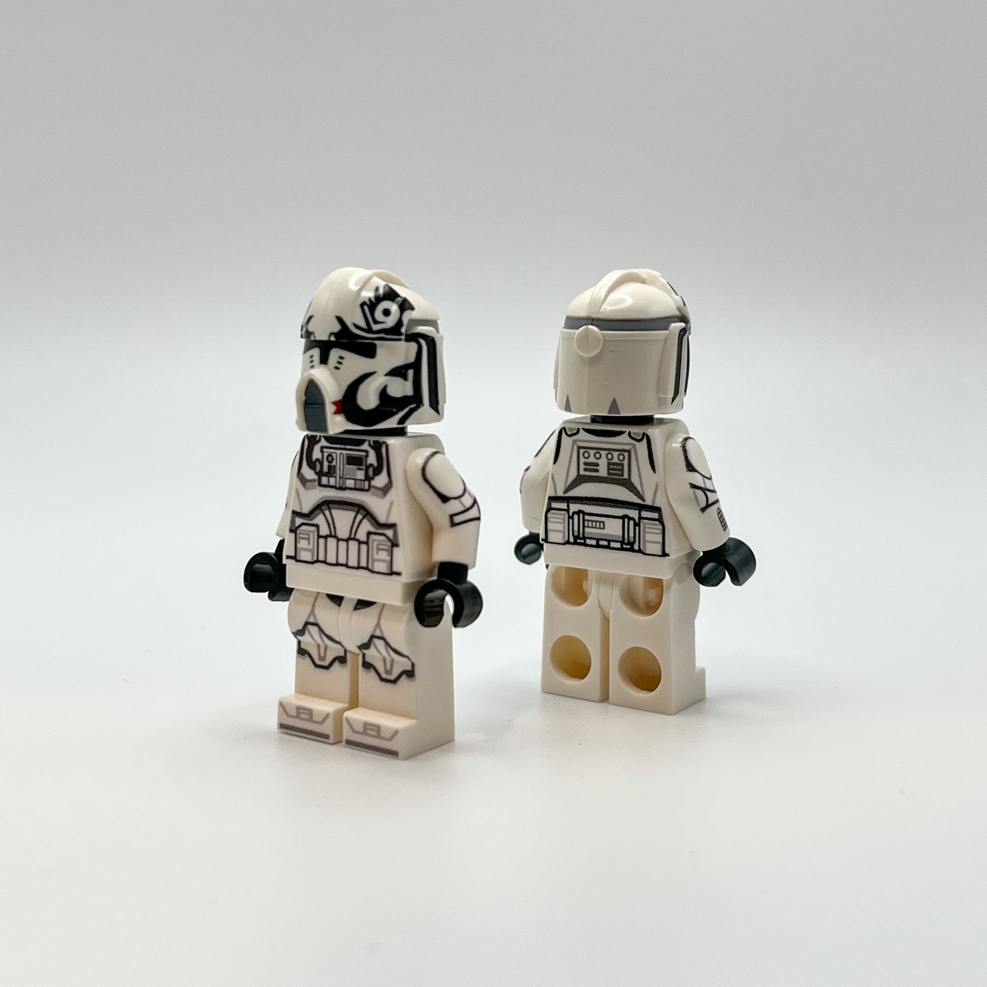 Custom Printed Clone Wars Pilot with front and back printing view