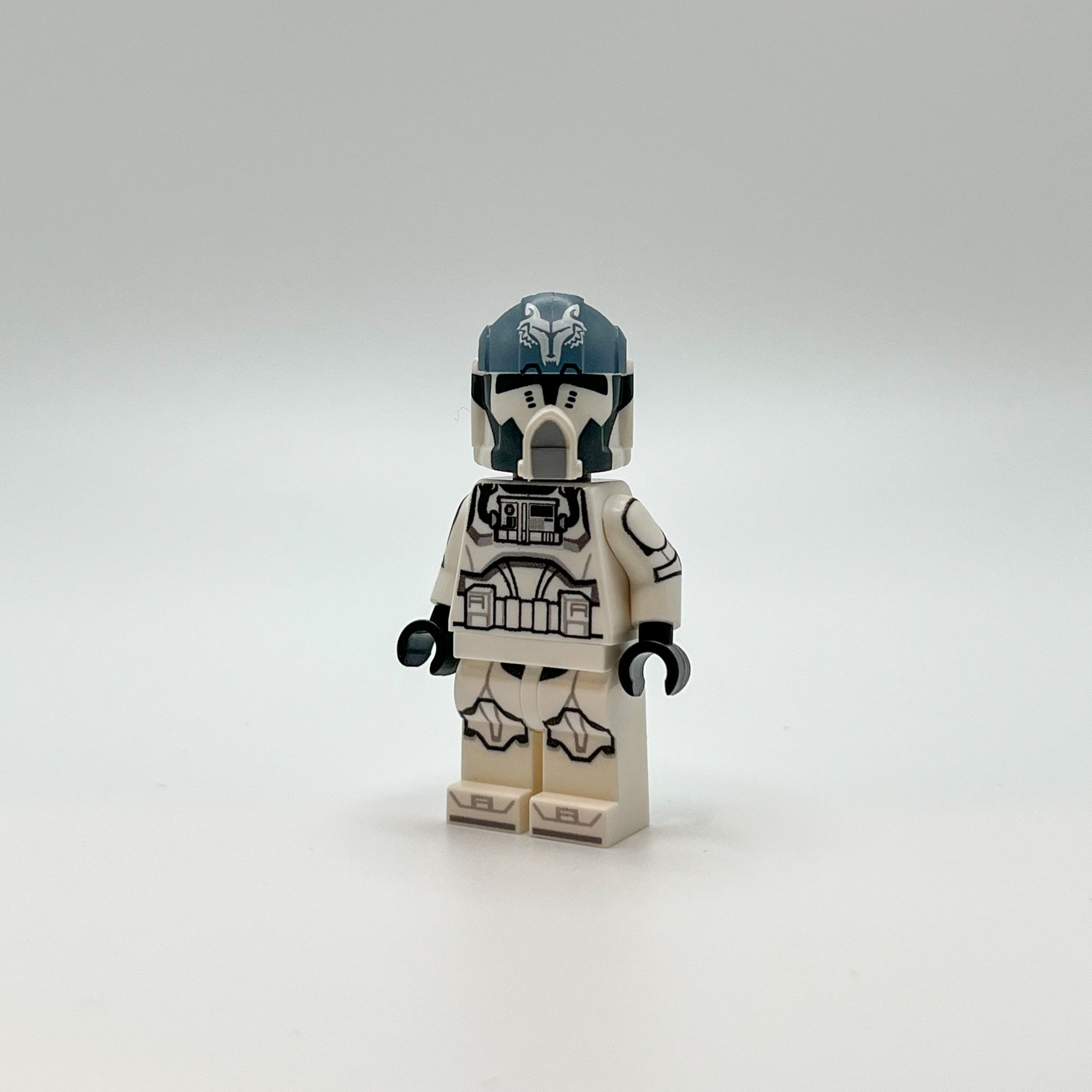 Custom UV Printed LEGO® Star Wars Wolfpack Clone Pilot with grey Clone Army Customs pilot helmet