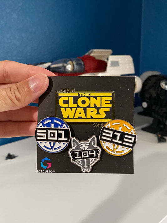 Star Wars Clone Legion Logo Enamel Pins