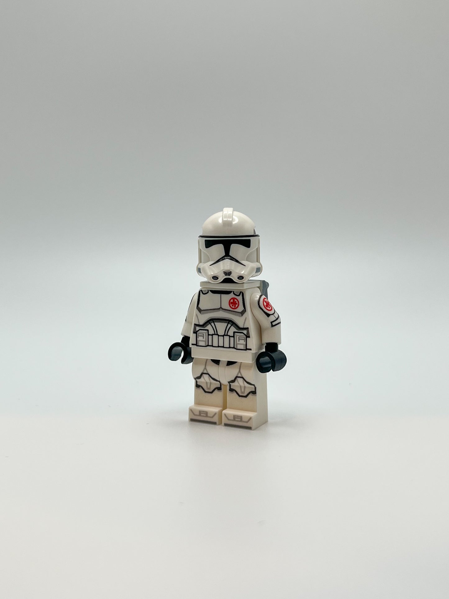 Printed Custom LEGO® Star Wars medic grunt with printed medic backpack