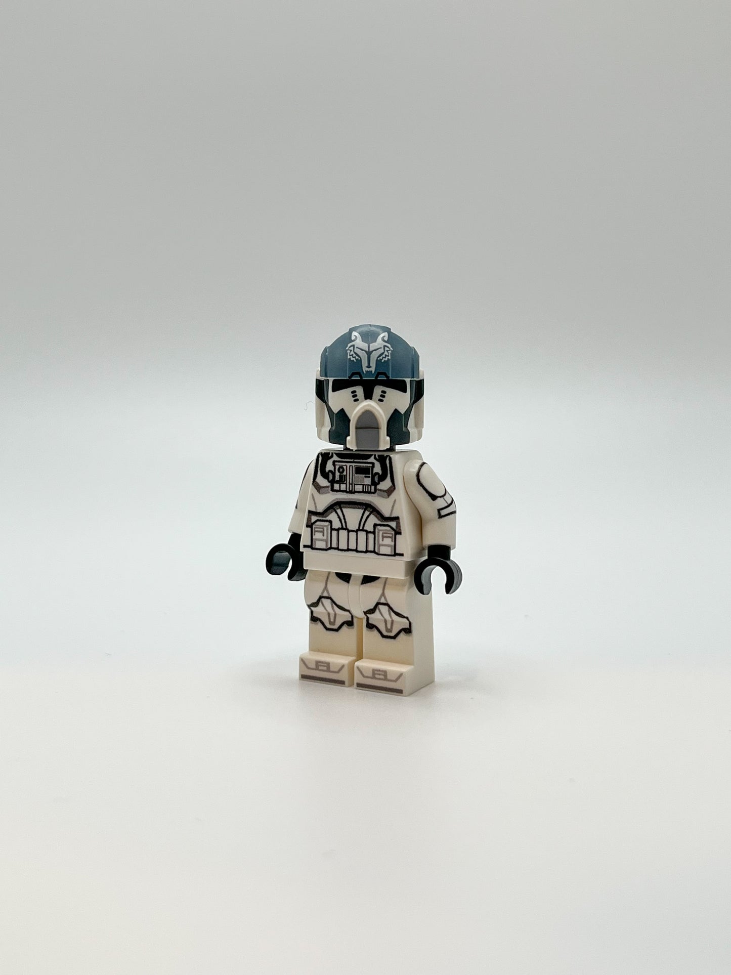Custom UV Printed LEGO® Star Wars Wolfpack Clone Pilot with grey Clone Army Customs pilot helmet